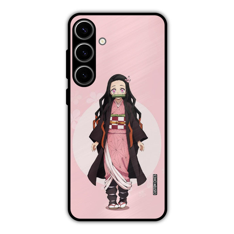 Cute Nezuko Samsung Galaxy S24 Plus Mobile Back Cover - Anime PrintShield Case