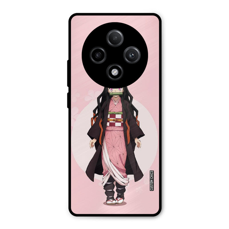Cute Nezuko Oppo F27 Pro Plus 5G Mobile Back Cover - Anime PrintShield Case
