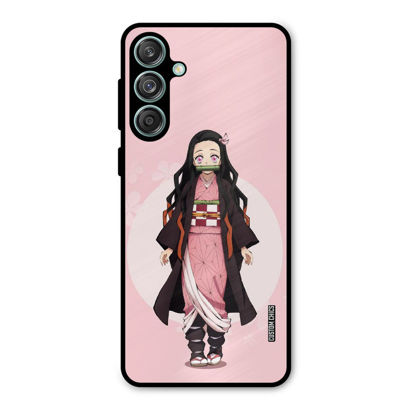 Cute Nezuko Samsung Galaxy M55 5G Mobile Back Cover - Anime PrintShield Case