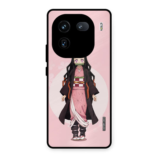 Cute Nezuko iQOO 12 Mobile Back Cover - Anime PrintShield Case