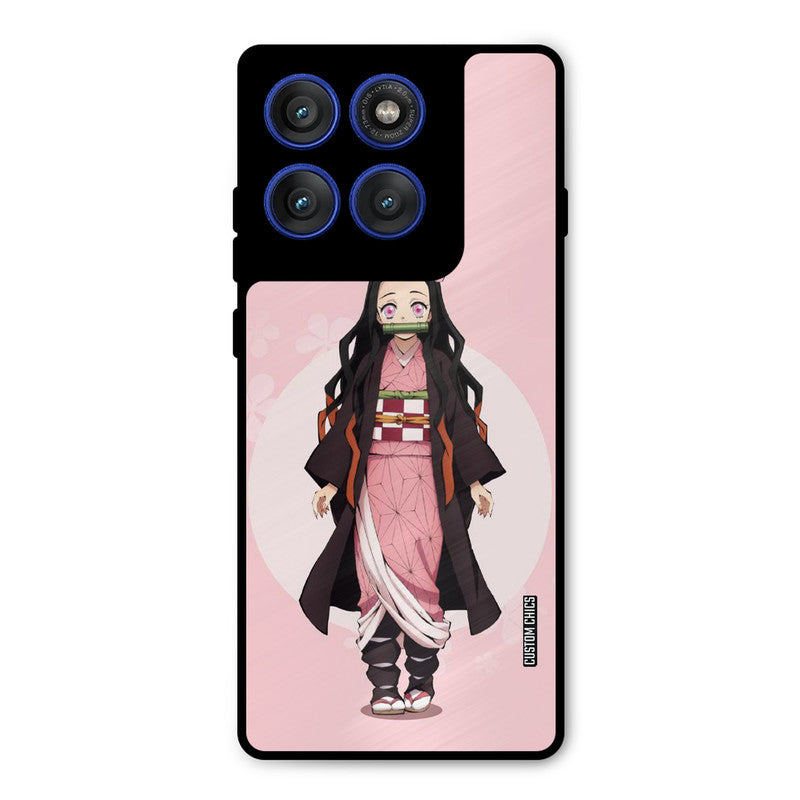 Cute Nezuko Motorola Edge 60 Pro Mobile Back Cover - Anime PrintShield Case