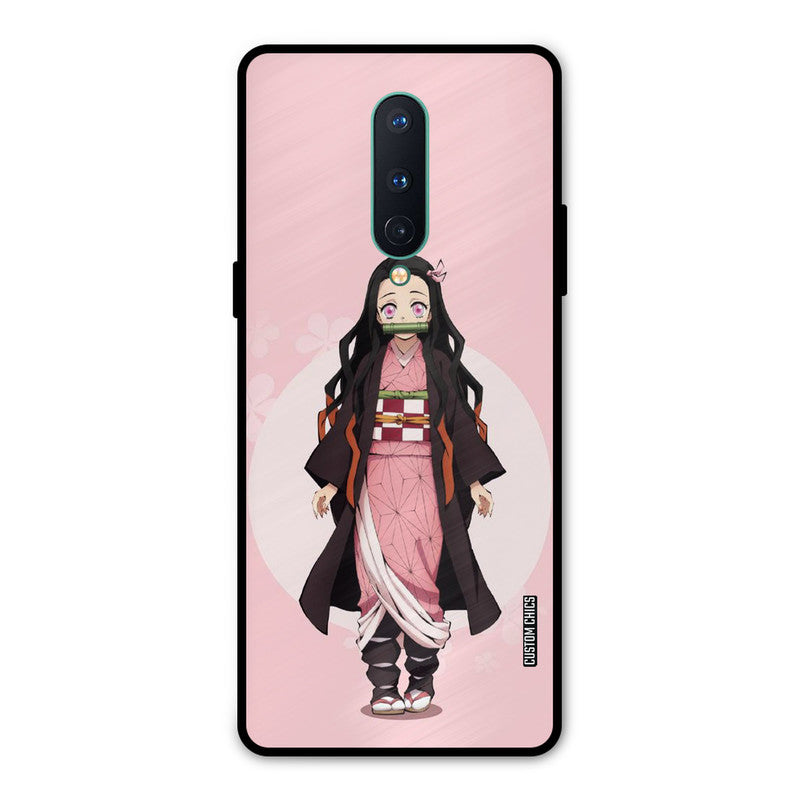 Cute Nezuko Oneplus 8 Mobile Back Cover - Anime PrintShield Case