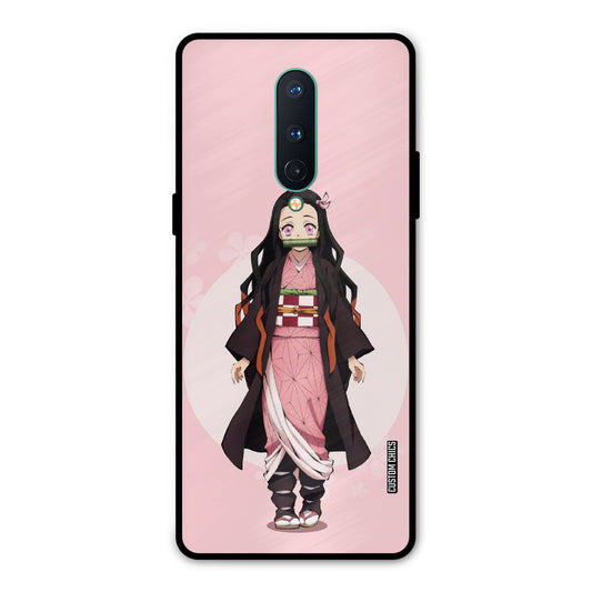 Cute Nezuko Oneplus 8 Mobile Back Cover - Anime PrintShield Case