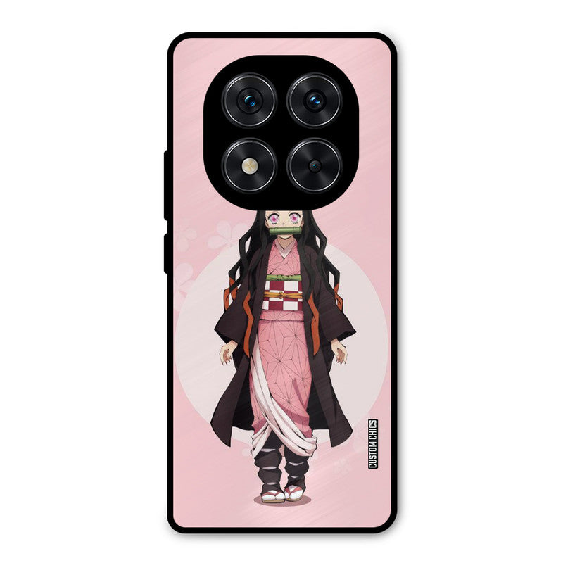 Cute Nezuko Redmi Note 14 Pro Mobile Back Cover - Anime PrintShield Case