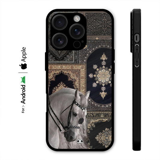 Cute White Horse Case – Premium PrintShield Mobile Cover
