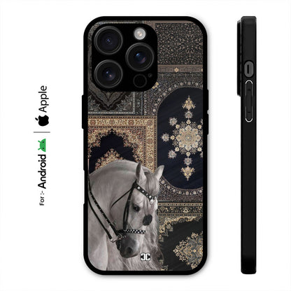 Cute White Horse Case – Premium PrintShield Mobile Cover