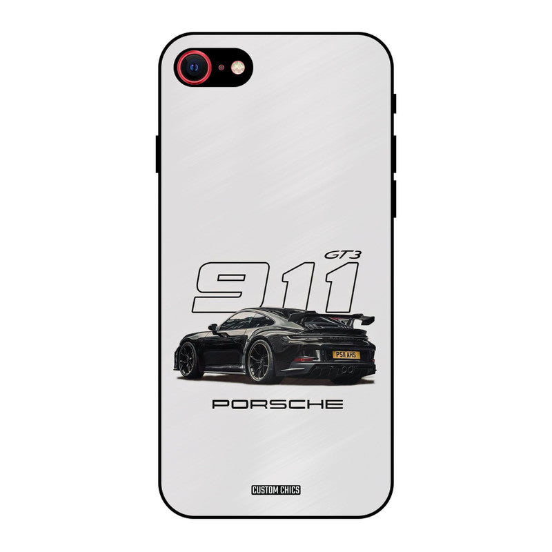 Dark Night Supercar iPhone SE 2020 Mobile Back Cover - Car&Bike PrintShield Case
