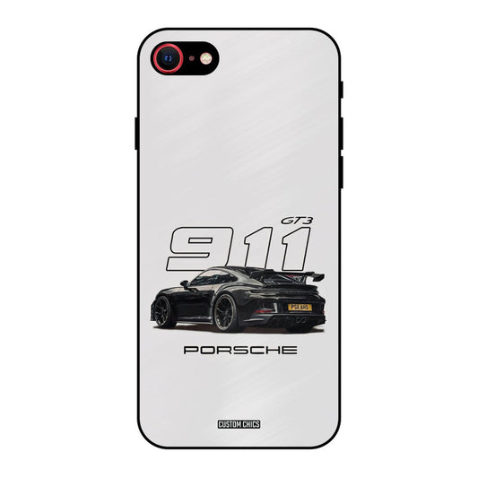 Dark Night Supercar iPhone SE 2020 Mobile Back Cover - Car&Bike PrintShield Case