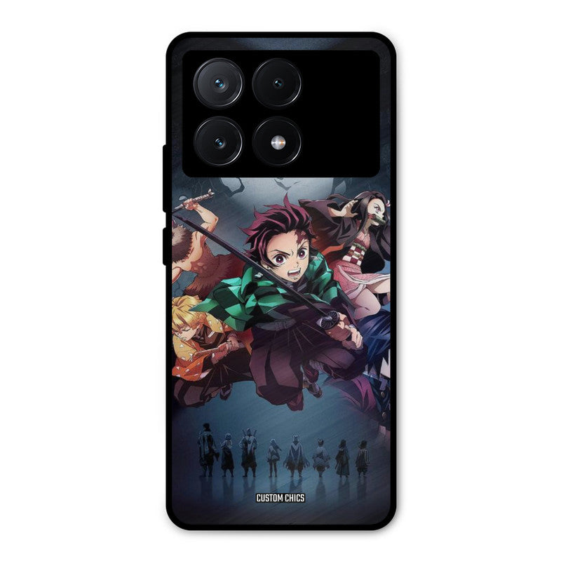 Demon Slayer Corp Poco X6 Pro Mobile Back Cover - Anime PrintShield Case