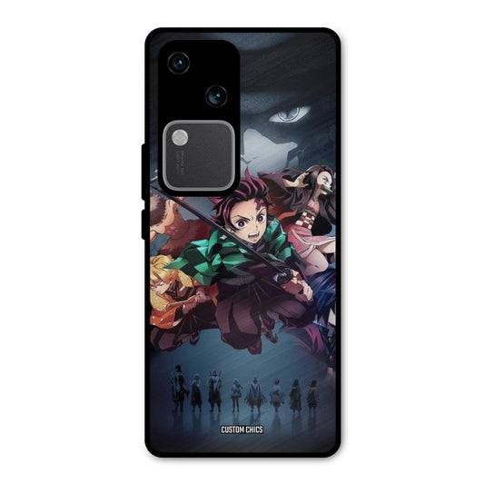 Demon Slayer Corp Vivo V30 Mobile Back Cover - Anime PrintShield Case