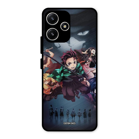 Demon Slayer Corp Redmi 12 5G Mobile Back Cover - Anime PrintShield Case