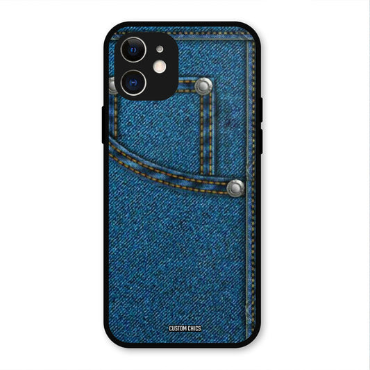 Denim Jeans IPhone 12 Mobile Back Cover - Aesthetic PrintShield Case