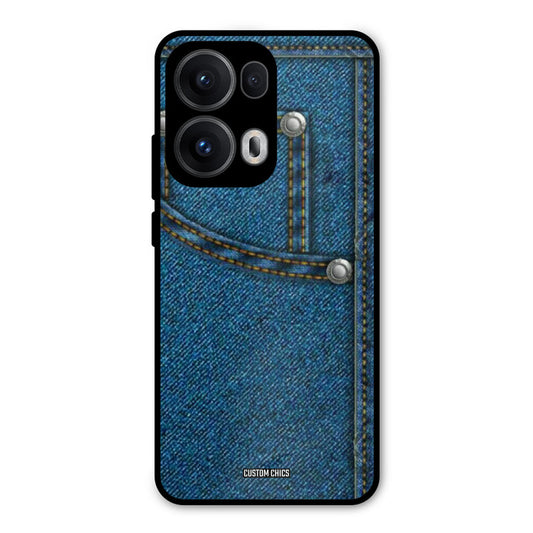 Denim Jeans Oppo Reno 13 Pro 5G Mobile Back Cover - Aesthetic PrintShield Case