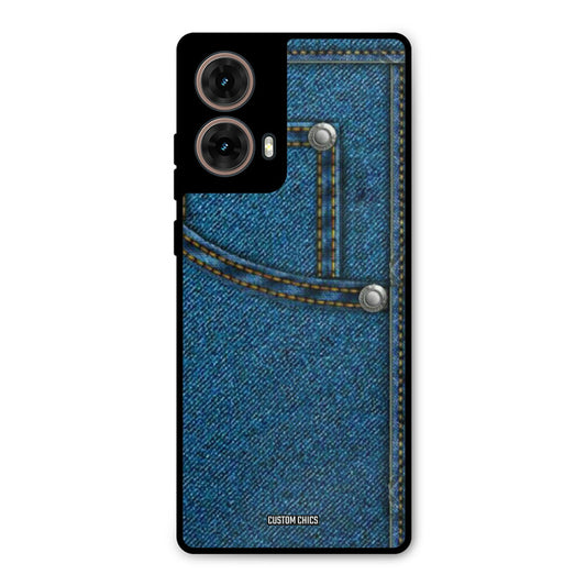 Denim Jeans Moto G85 Mobile Back Cover - Aesthetic PrintShield Case
