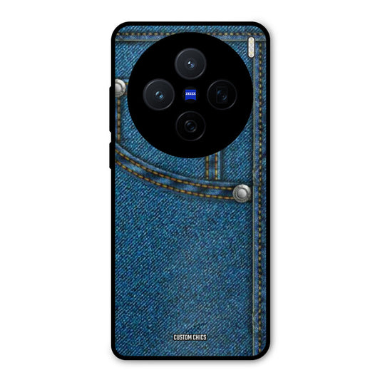 Denim Jeans Vivo X200 Mobile Back Cover - Aesthetic PrintShield Case