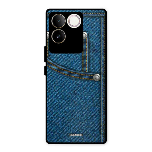 Denim Jeans Vivo T2 Pro Mobile Back Cover - Aesthetic PrintShield Case
