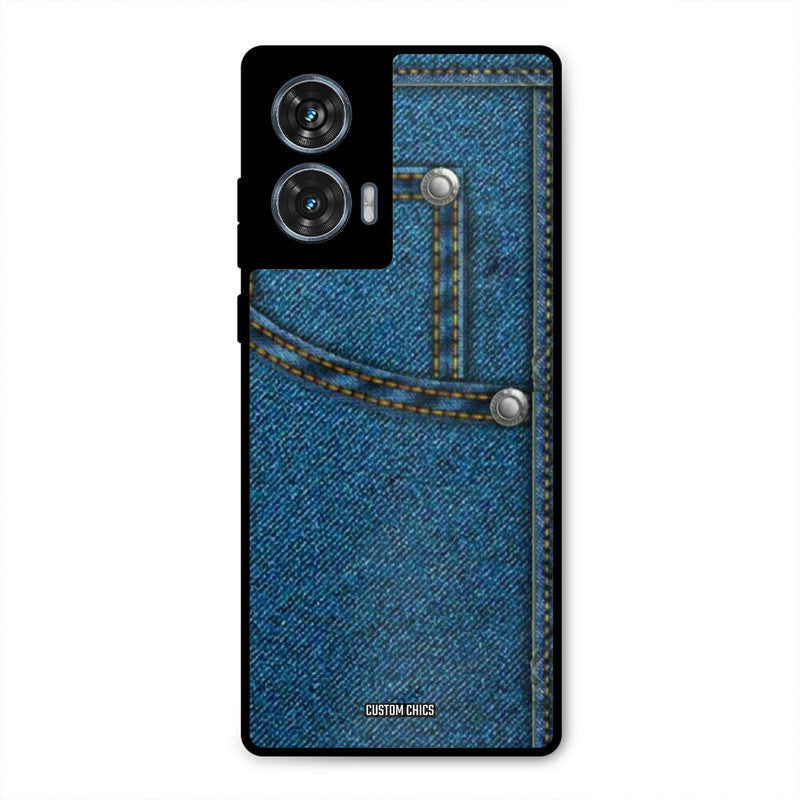 Denim Jeans Moto G96 Mobile Back Cover - Aesthetic PrintShield Case