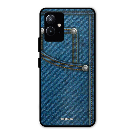 Denim Jeans Vivo Y75 5G Mobile Back Cover - Aesthetic PrintShield Case