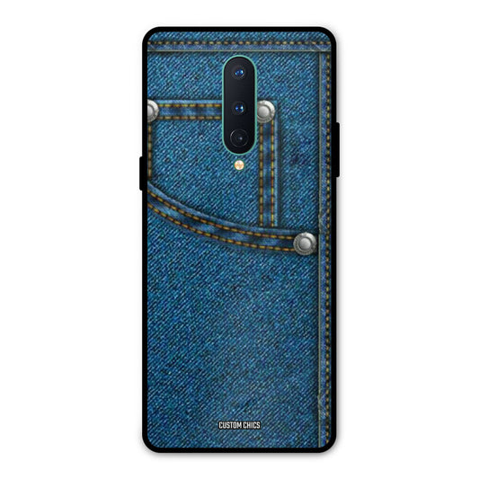 Denim Jeans Oneplus 8 Mobile Back Cover - Aesthetic PrintShield Case