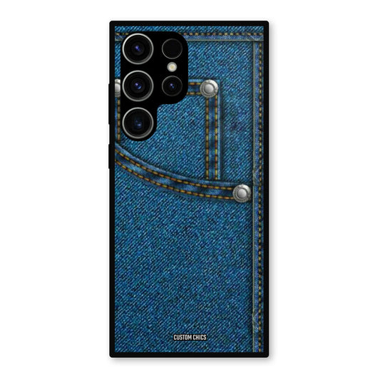 Denim Jeans Samsung Galaxy S23 Ultra Mobile Back Cover - Aesthetic PrintShield Case