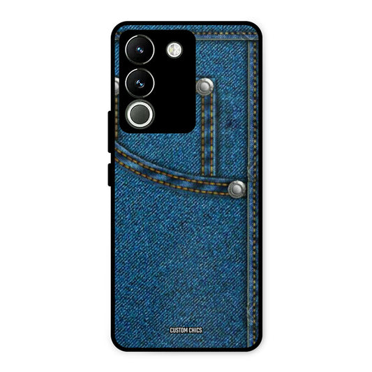 Denim Jeans Vivo Y200 Mobile Back Cover - Aesthetic PrintShield Case