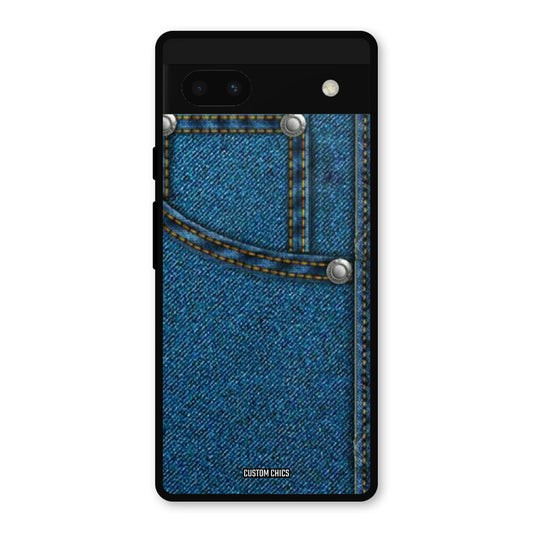 Denim Jeans Google Pixel 6a Mobile Back Cover - Aesthetic PrintShield Case