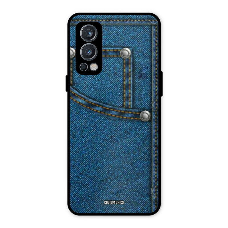 Denim Jeans OnePlus Nord 2 5G Mobile Back Cover - Aesthetic PrintShield Case