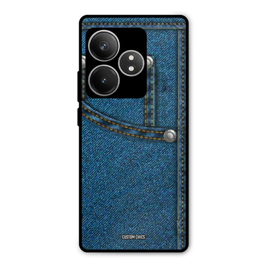 Denim Jeans Realme GT 6T Mobile Back Cover - Aesthetic PrintShield Case