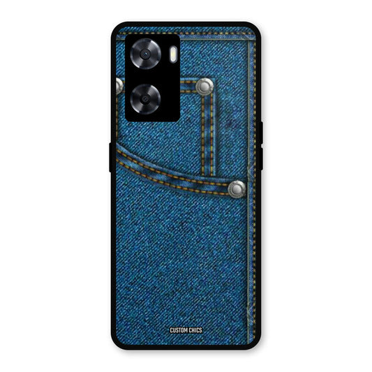 Denim Jeans Oppo A57 2022 Mobile Back Cover - Aesthetic PrintShield Case