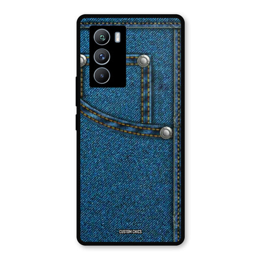 Denim Jeans iQOO 9SE Mobile Back Cover - Aesthetic PrintShield Case