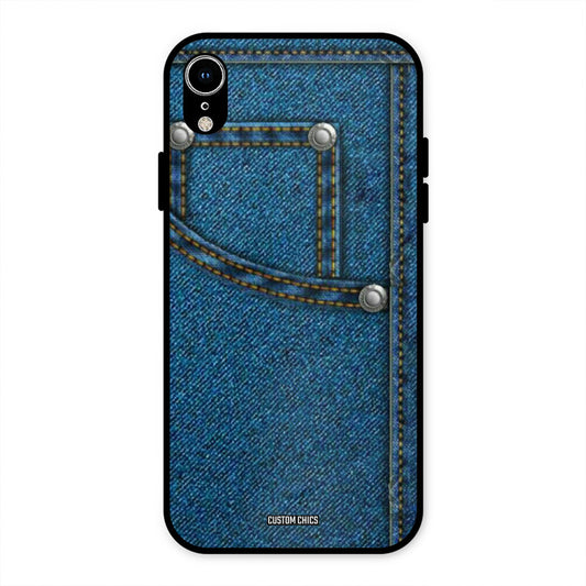 Denim Jeans iPhone XR Mobile Back Cover - Aesthetic PrintShield Case