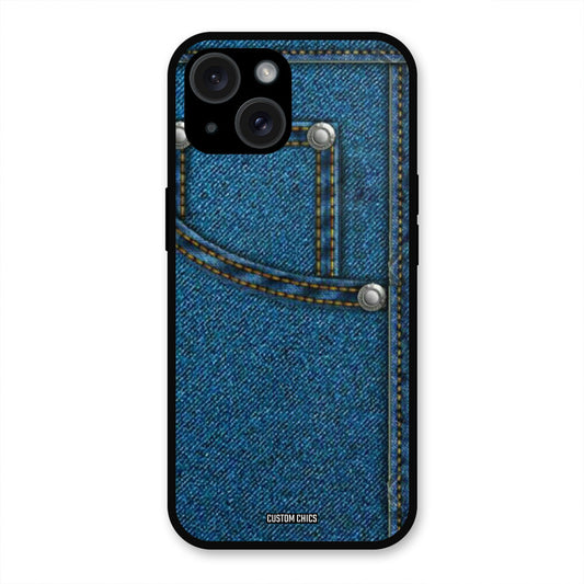Denim Jeans iPhone 15 Mobile Back Cover - Aesthetic PrintShield Case
