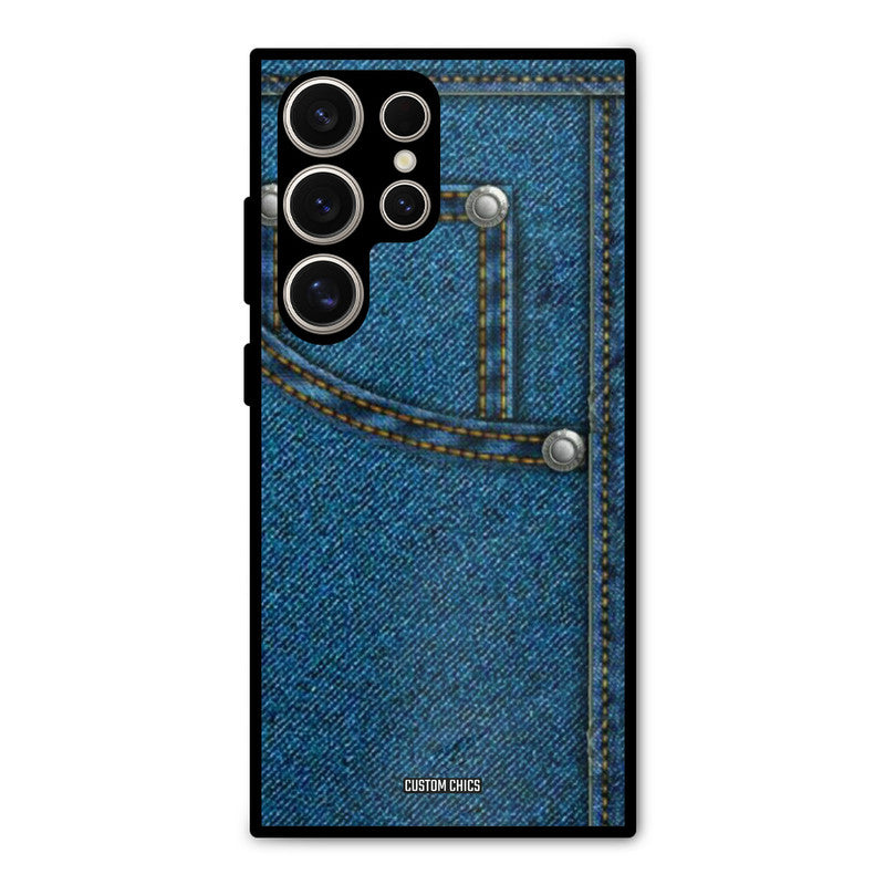 Denim Jeans Samsung Galaxy S24 Ultra Mobile Back Cover - Aesthetic PrintShield Case
