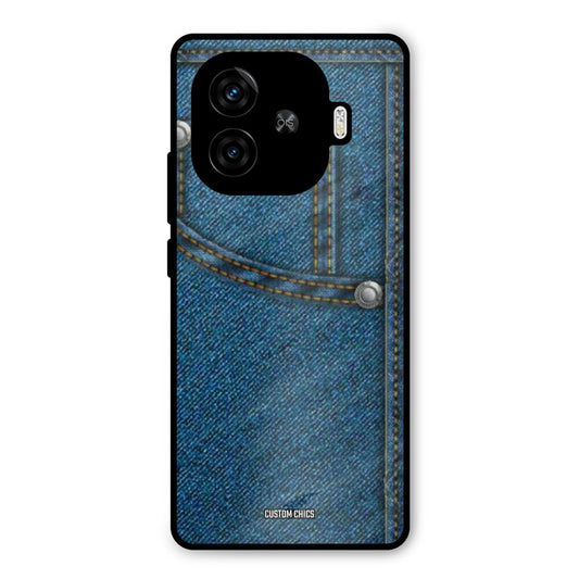 Denim Jeans iQoo Neo 10R Mobile Back Cover - Aesthetic PrintShield Case