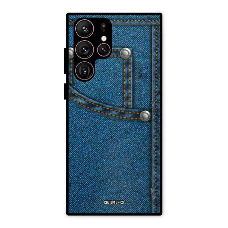 Denim Jeans Samsung Galaxy S22 Ultra Mobile Back Cover - Aesthetic PrintShield Case