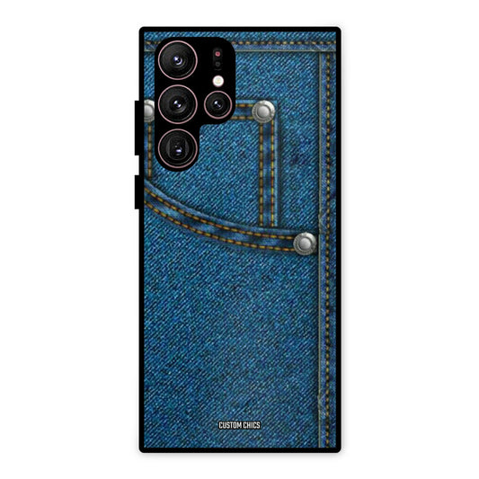 Denim Jeans Samsung Galaxy S22 Ultra Mobile Back Cover - Aesthetic PrintShield Case