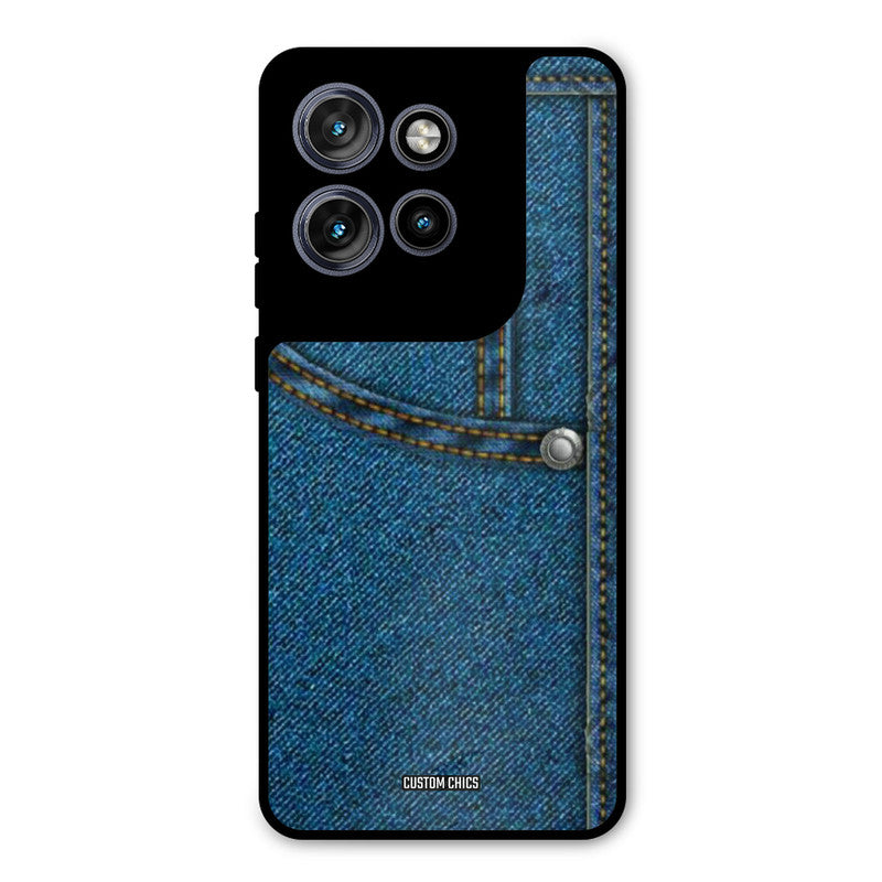 Denim Jeans Motorola Edge 50 Neo Mobile Back Cover - Aesthetic PrintShield Case