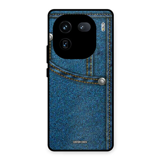 Denim Jeans iQOO 12 Mobile Back Cover - Aesthetic PrintShield Case