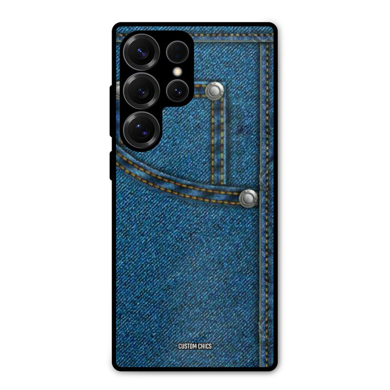 Denim Jeans Samsung Galaxy S25 Ultra Mobile Back Cover - Aesthetic PrintShield Case