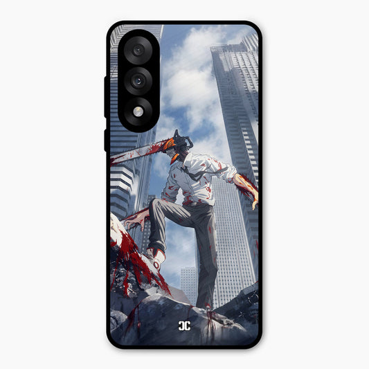 Denji Fighting Oneplus Nord 5 Mobile Back Cover - Anime PrintShield Case