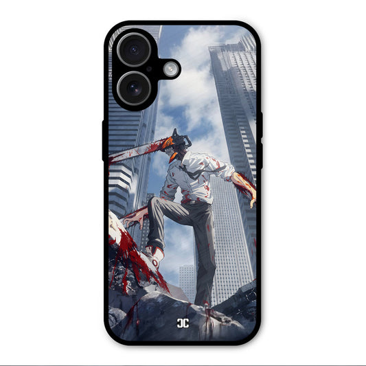 Denji Fighting iPhone 17 Mobile Back Cover - Anime PrintShield Case