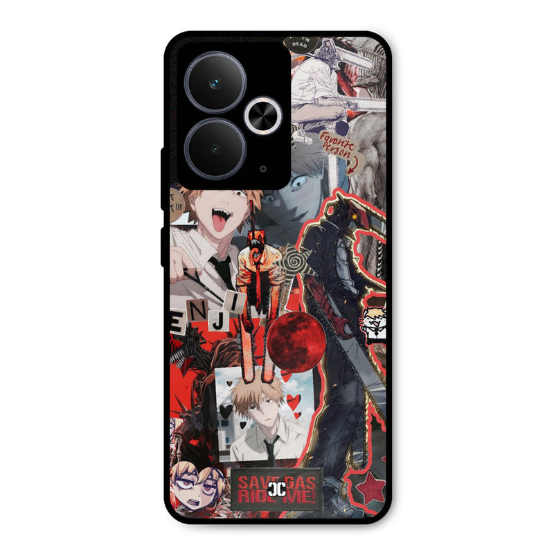 Denji Thoughts Realme 14T Mobile Back Cover - Anime PrintShield Case