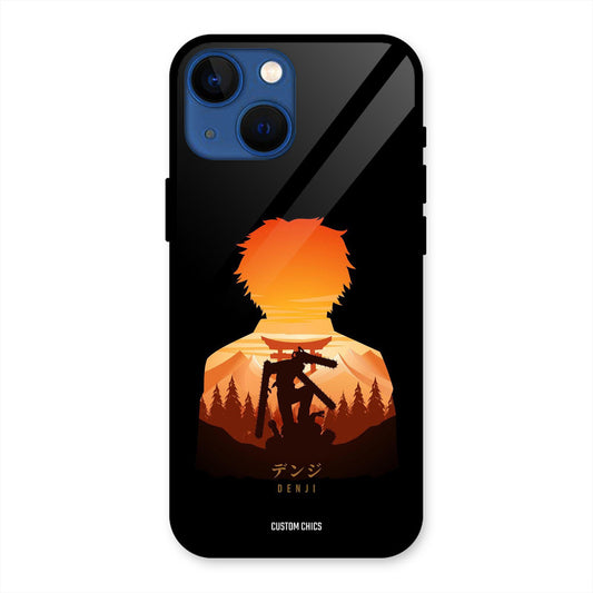 Denji iPhone 13 Mini Mobile Back Cover - Anime PrintShield Case