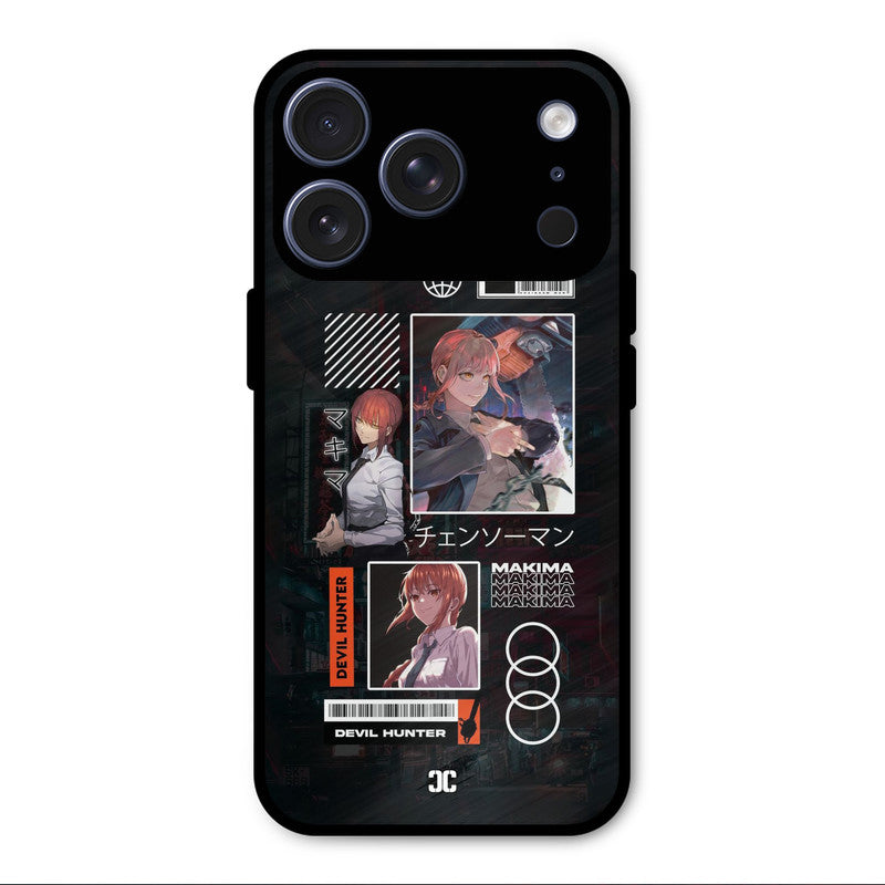 Devil Hunter Makima iPhone 17 Pro Mobile Back Cover - Anime PrintShield Case