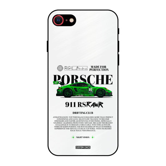 Dino Prosche iPhone SE 2020 Mobile Back Cover - Car&Bike PrintShield Case