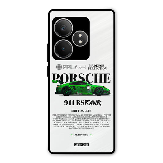 Dino Prosche Realme GT 6T Mobile Back Cover - Car&Bike PrintShield Case