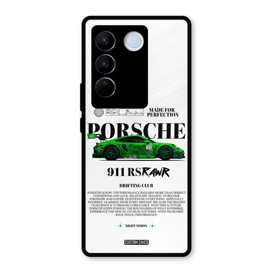 Dino Prosche Vivo V27 Pro Mobile Back Cover - Car&Bike PrintShield Case