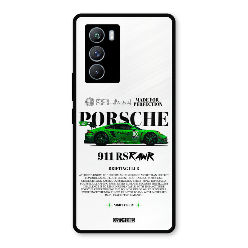 Dino Prosche iQOO 9SE Mobile Back Cover - Car&Bike PrintShield Case