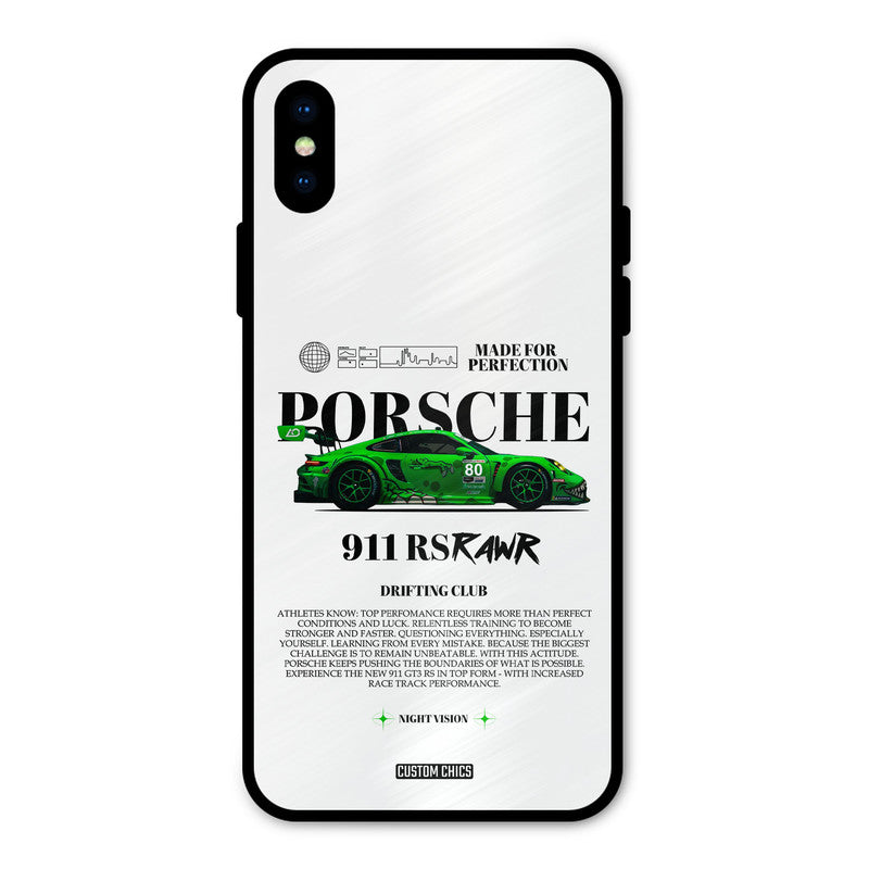 Dino Prosche iPhone X Mobile Back Cover - Car&Bike PrintShield Case