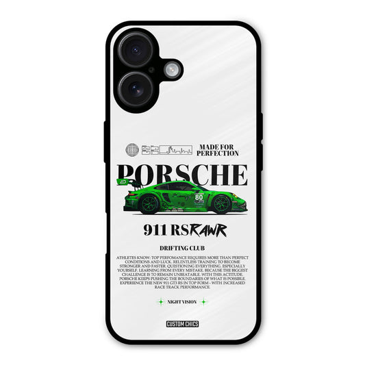 Dino Prosche iPhone 16 Mobile Back Cover - Car&Bike PrintShield Case